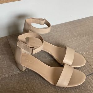 VINCE Rita Leather Block-Heel Sandal